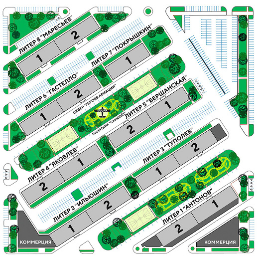 План жилого комплекса